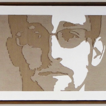 Snowden II 2016,
cardboard, wood, framed
60x90 cm